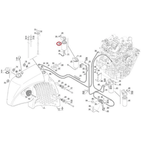 799968 Filtr paliwa MANITOU (silnik DEUTZ)