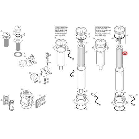 311821 Filtr hydrauliki MANITOU